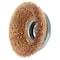 Weiler 6" Crimped Wire Cup Brush .020" Bronze Fill 5/8"-11 UNC Nut 14316 - alternate 2